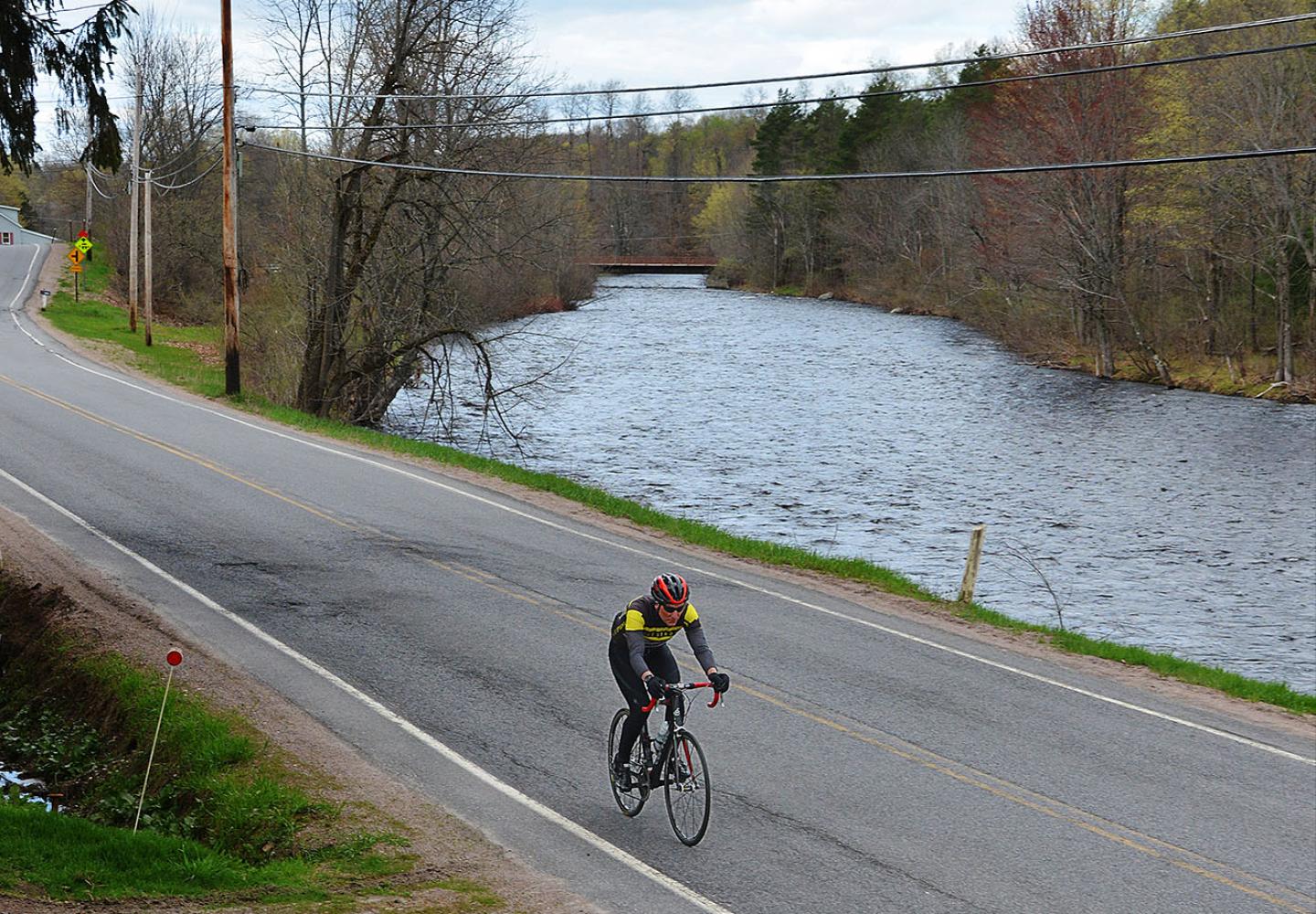 Life is good, especially when riding along the Salmon River near the Franklin County seat of Malone.