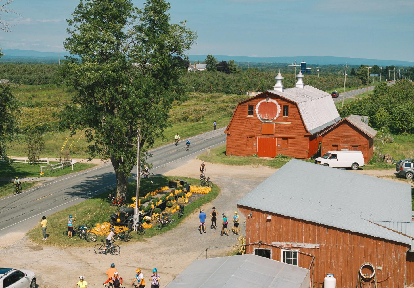 Bike the Barns is a fall farm-by-bike classic supporting Adirondack North Country Association.