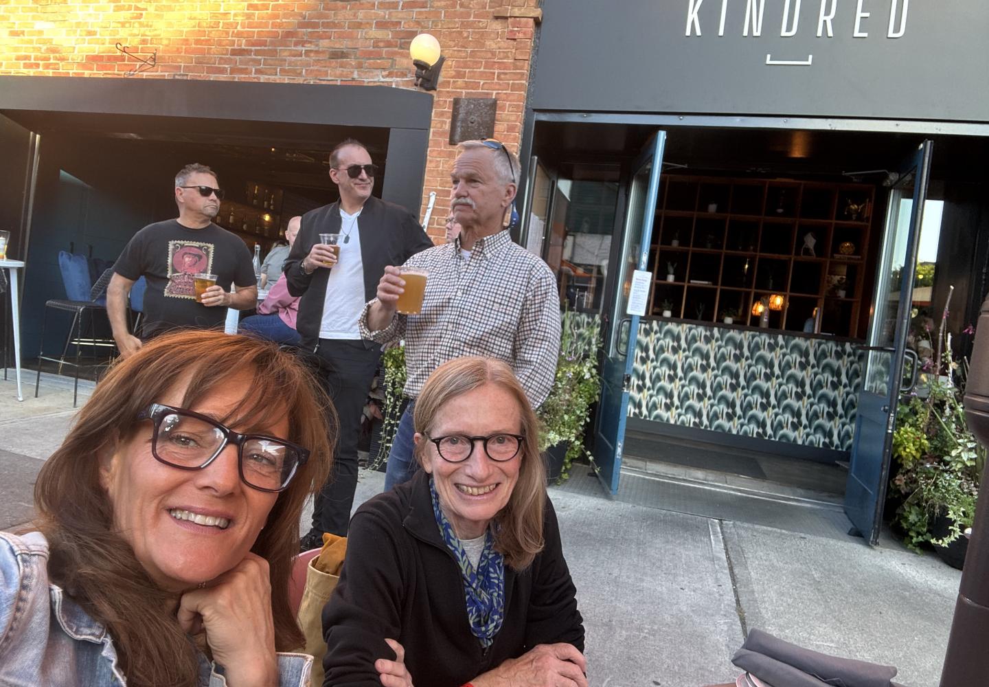 Riders enjoy post ride beverages during the annual Saratoga Foliage Ride