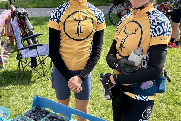 Fresh picked blueberries at the rest stop. Why not?