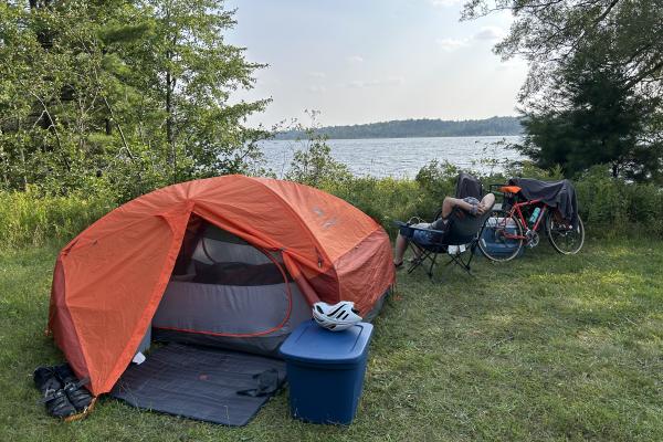 Lakeside camping is definitely an option at the Weekender.