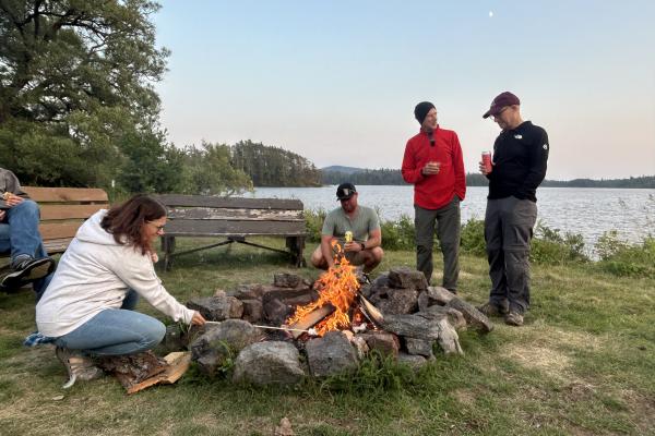 Of course there was s'mores.