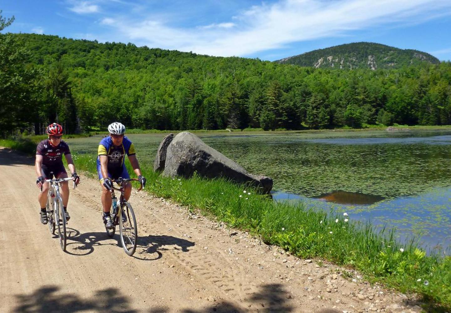 biking gravel trail