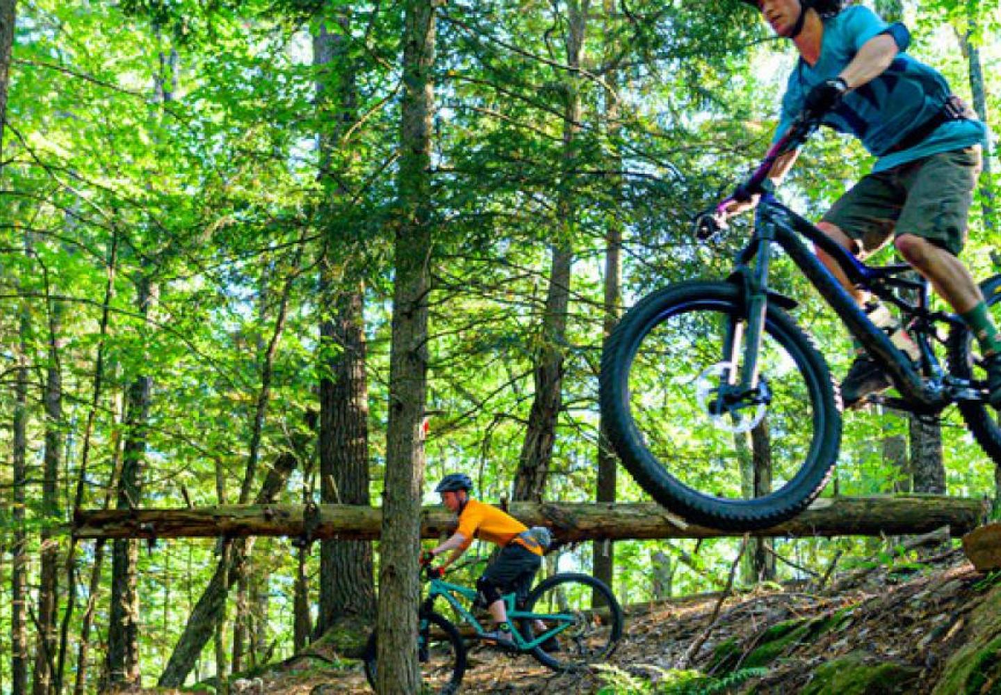 Ausable Chasm is perfect for beginner mountain bikers.