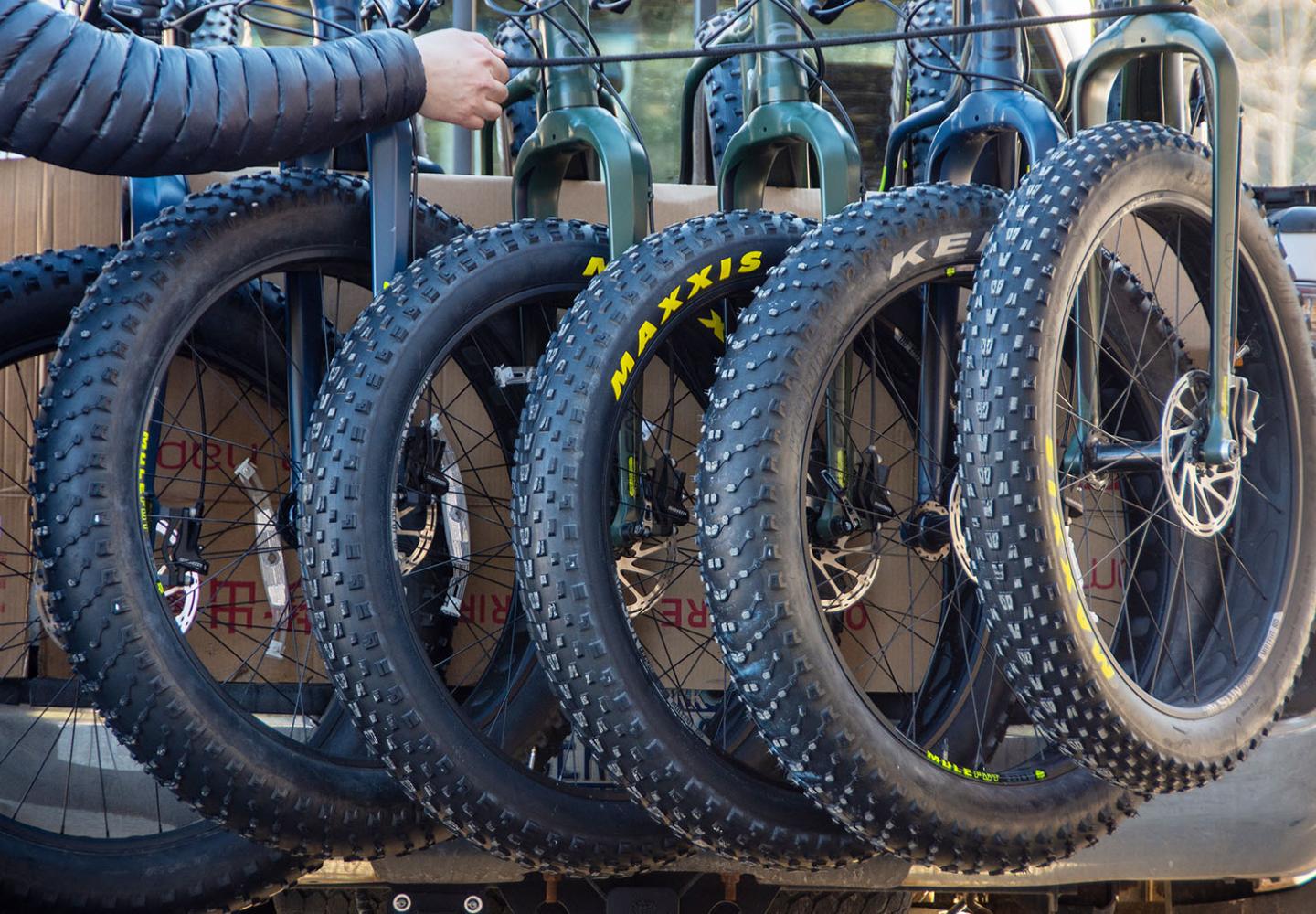 Fat tires ready to roll.