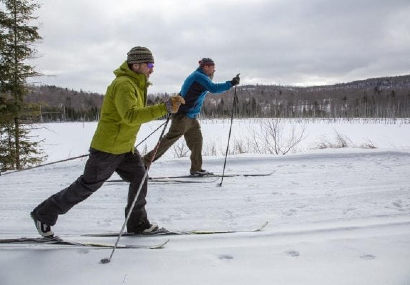 Cross country skiing in Tupper Lake