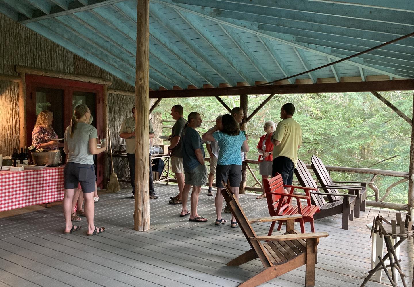 Happy Hour on the porch at Wigwam.