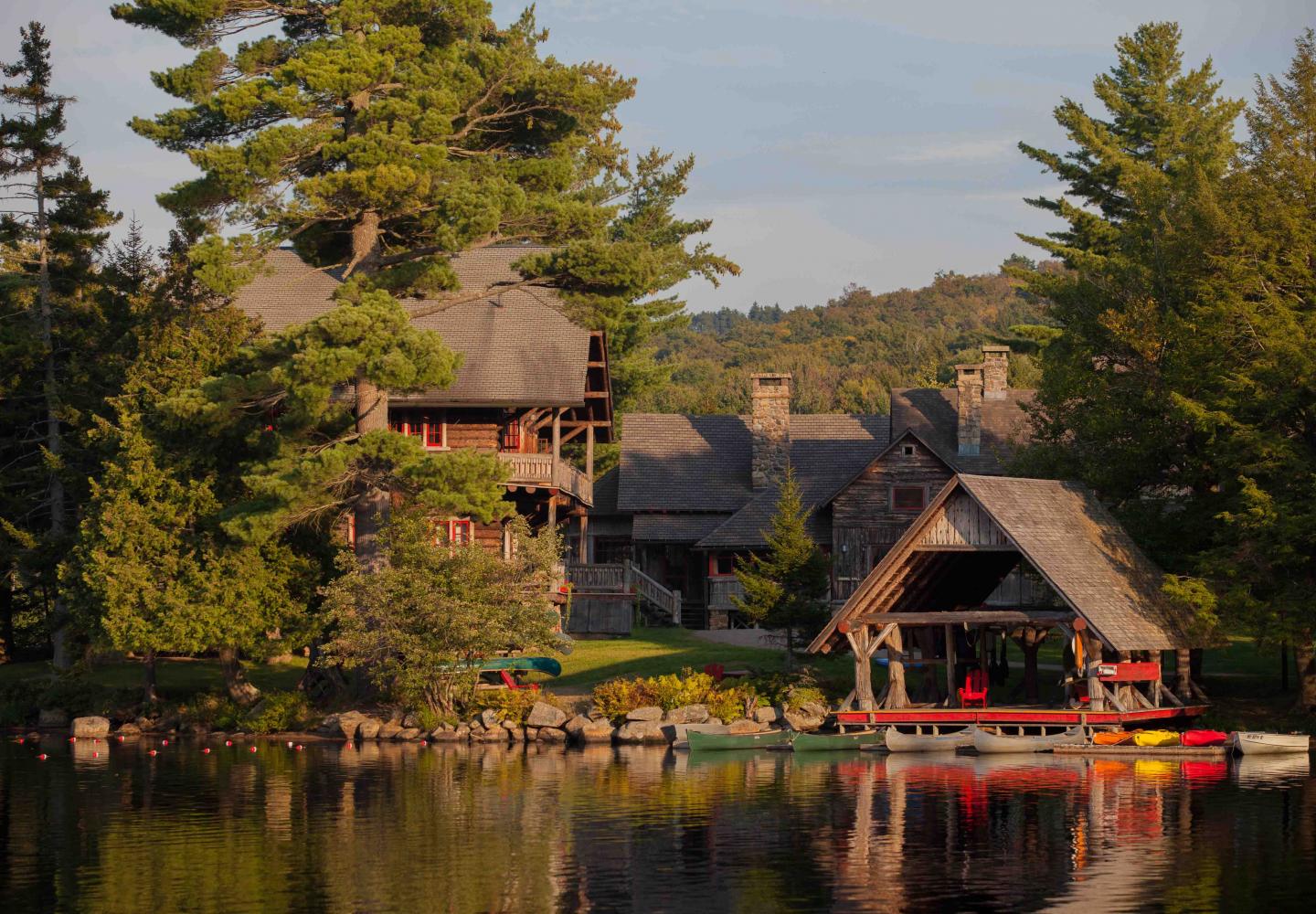 Great Camp Sagamore from Sagamore Lake