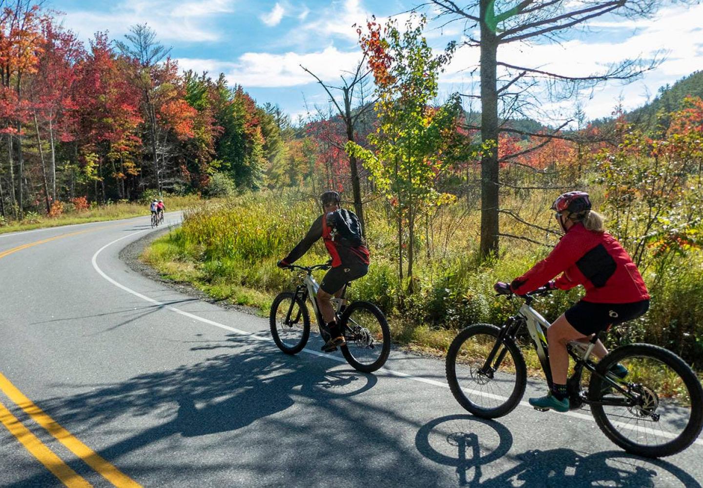 Fall color was kicking throughout the ride. 