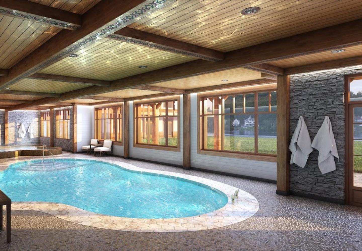 The spa at the Saranac Waterfront Lodge