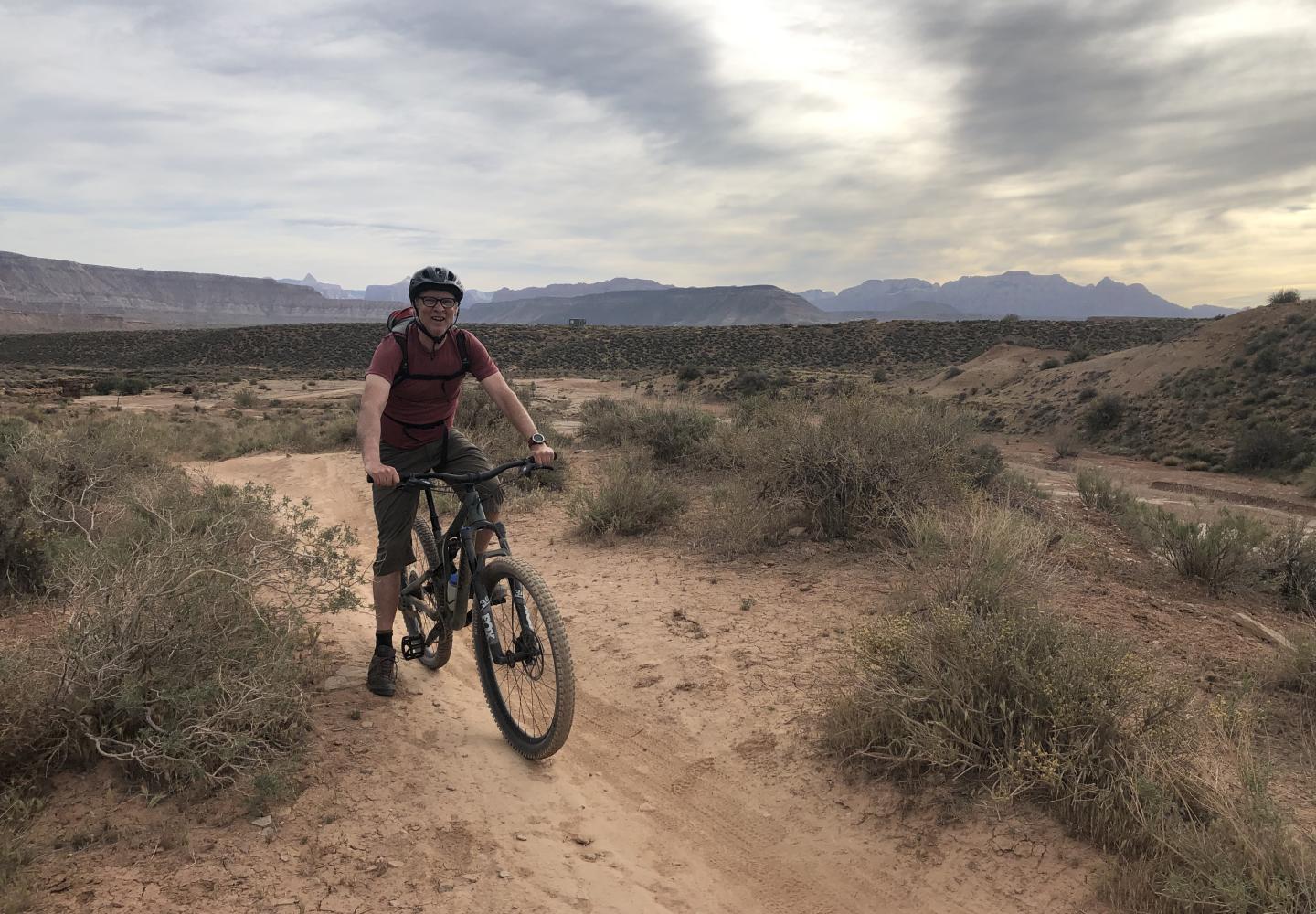 May 2022 - Phil Brown at the Hurricane Rim trail in Utah.