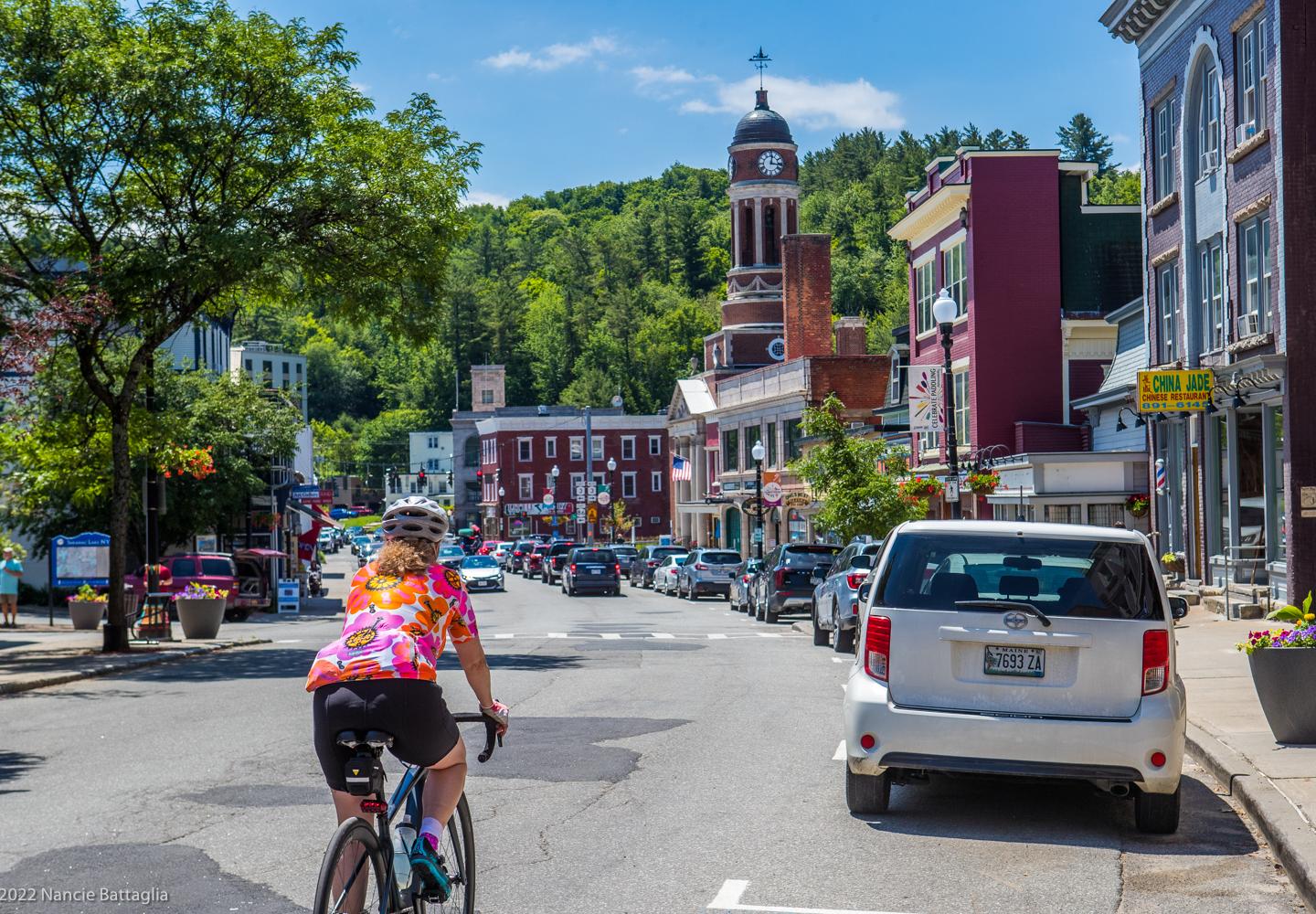 Historic Downtown Saranac Lake caps Day 1. 