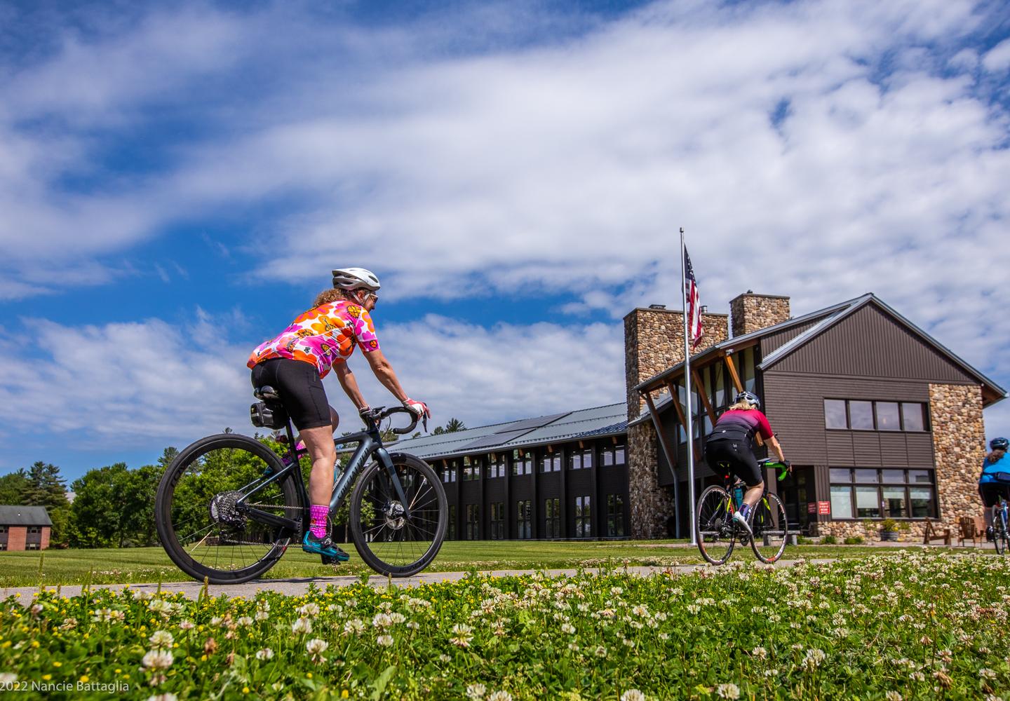 Cruising off campus toward Donnelly's Ice Cream.