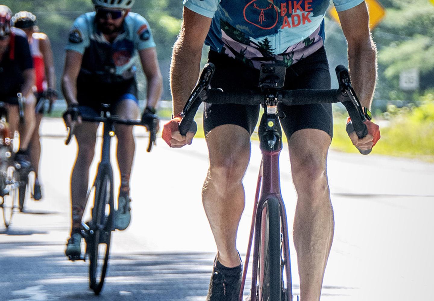 Fun to see so many BikeADK jerseys in action.
