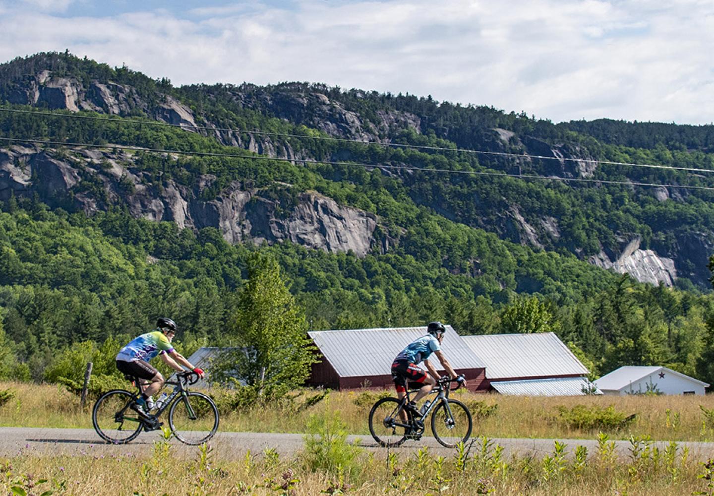 The view of Silver Lake mountain. 
