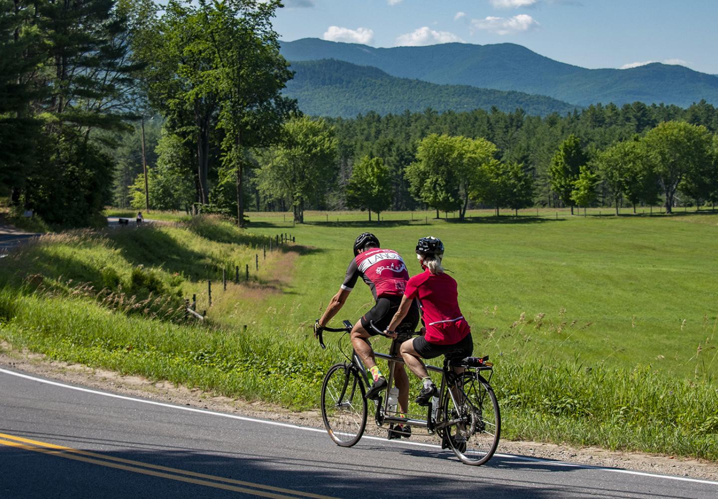 Tandem bikes? You bet! E-bikes and even a hand cycle.
