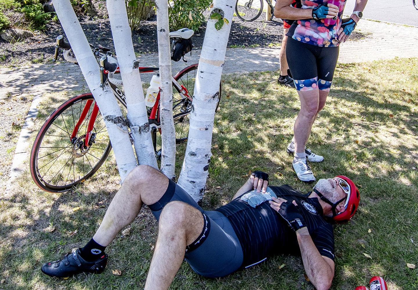 This is what you do in the shade. 