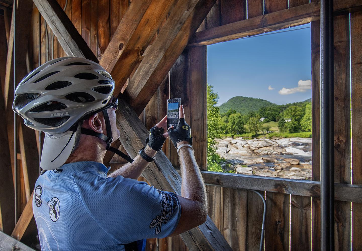 The Jay Covered Bridge is a must photo stop