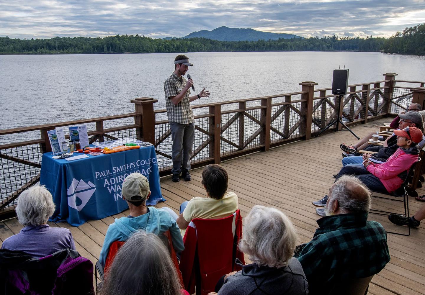 Tom Collins of the Adirondack Watershed Institute leads an interactive discussion on their important conservation work. 