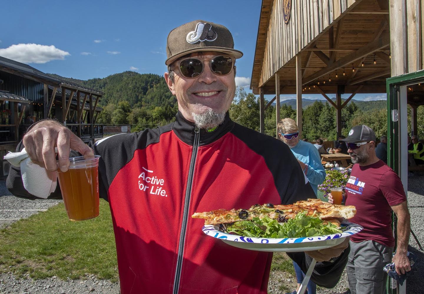 Pizza and beer to cap the ride at Paradox Brewery? You bet!