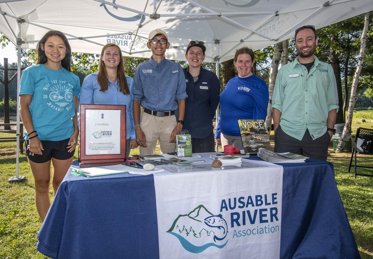 Ausable River Association staff and volunteers at the 2022 Ride for the River.