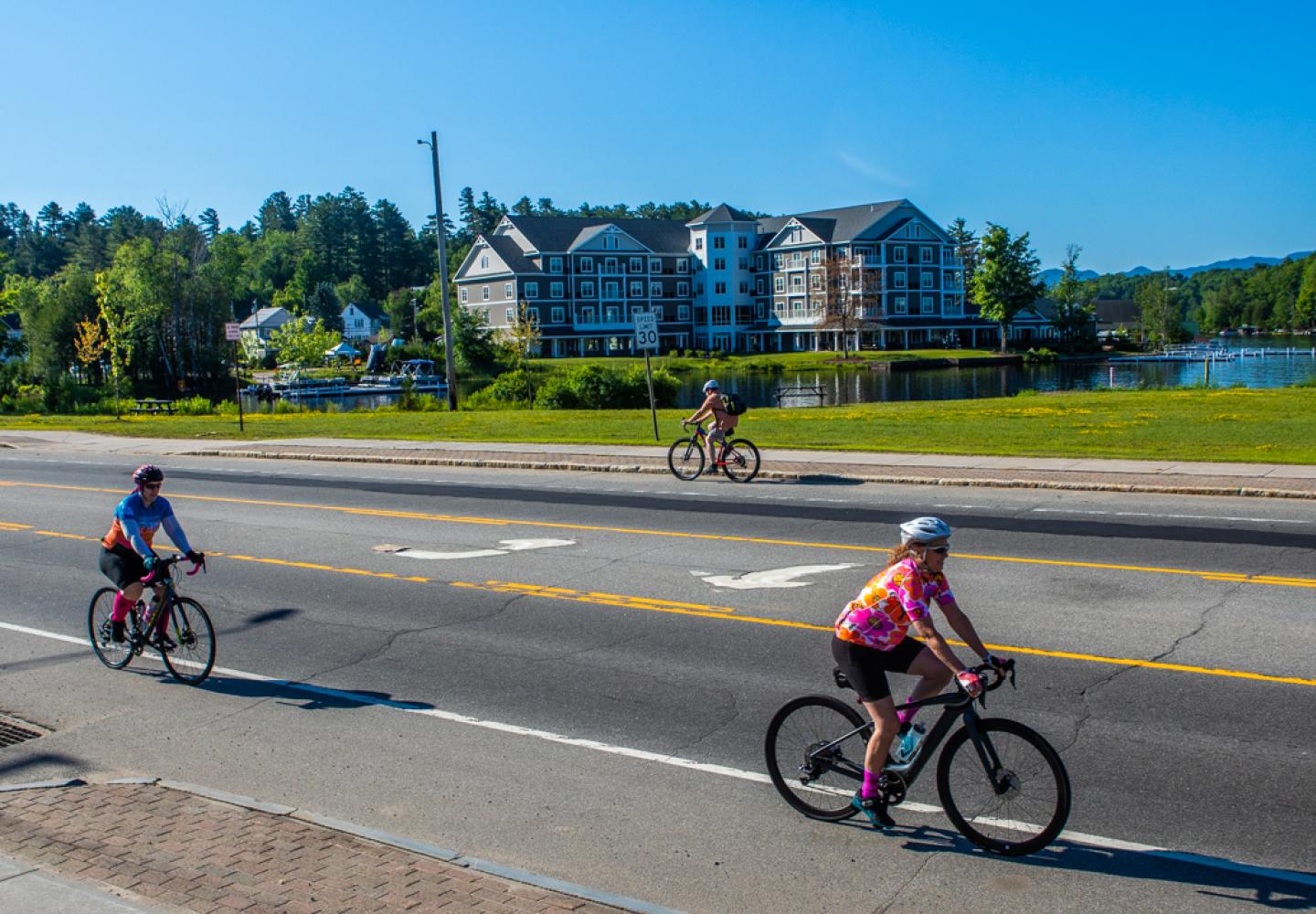 Bike and stay at the Saranac Waterfront Lodge