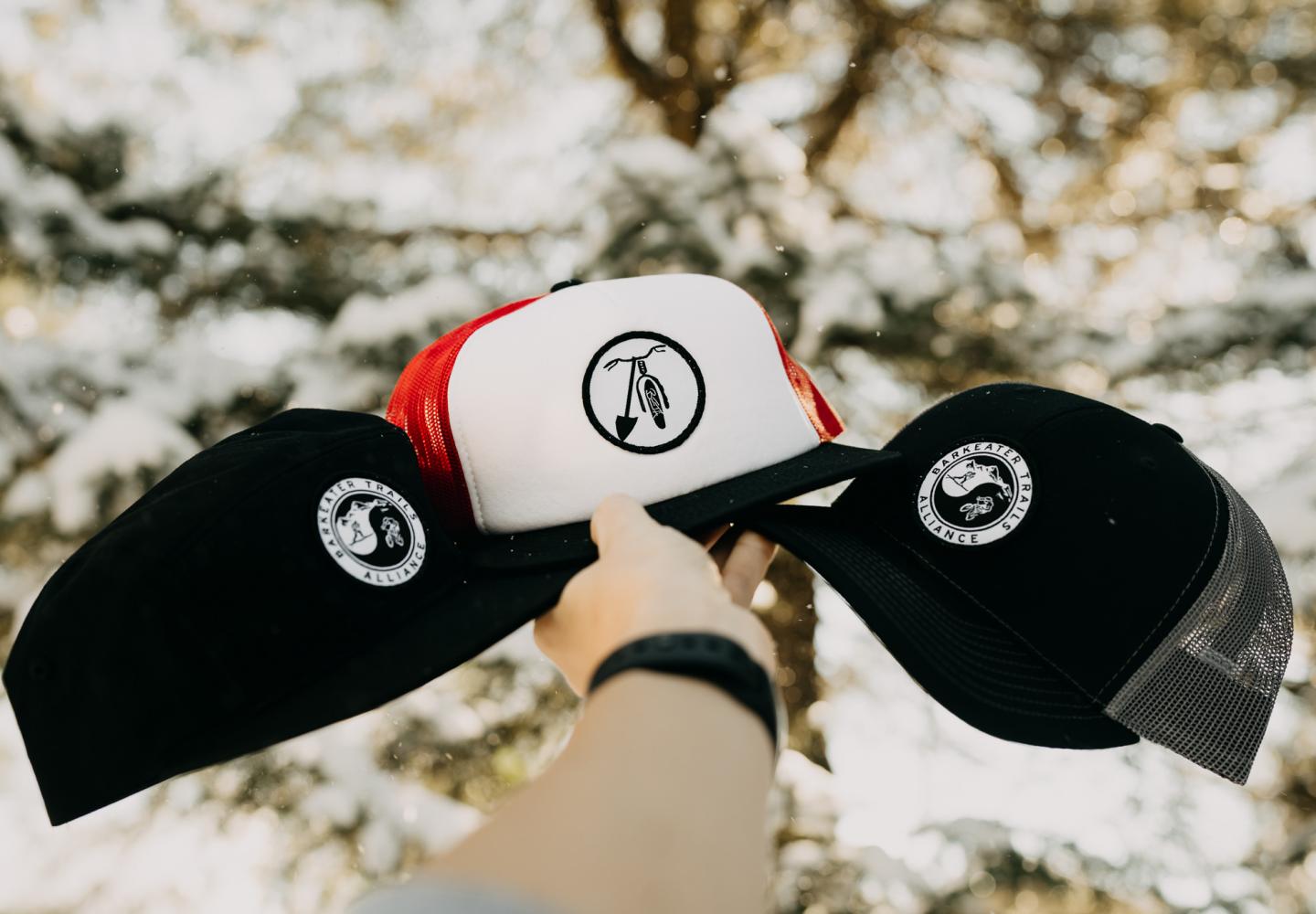 Barkeater Trails Alliance hats.