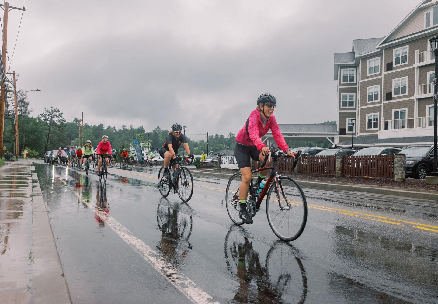 OK, it rained on Saturday. We still rode and had a lot of fun. 