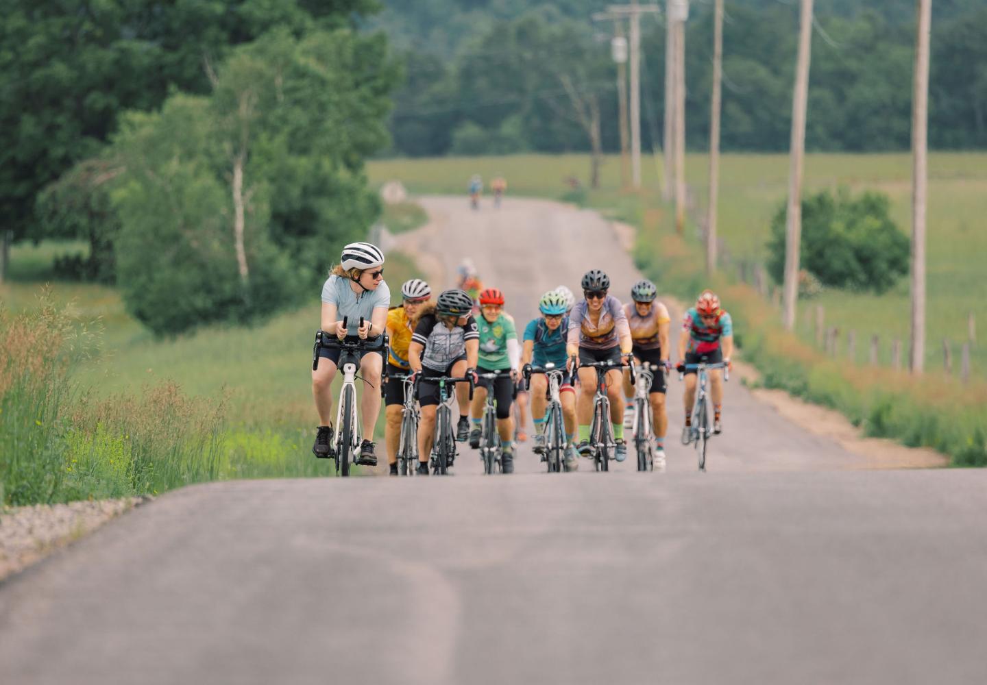 There is something very cool about this peloton.