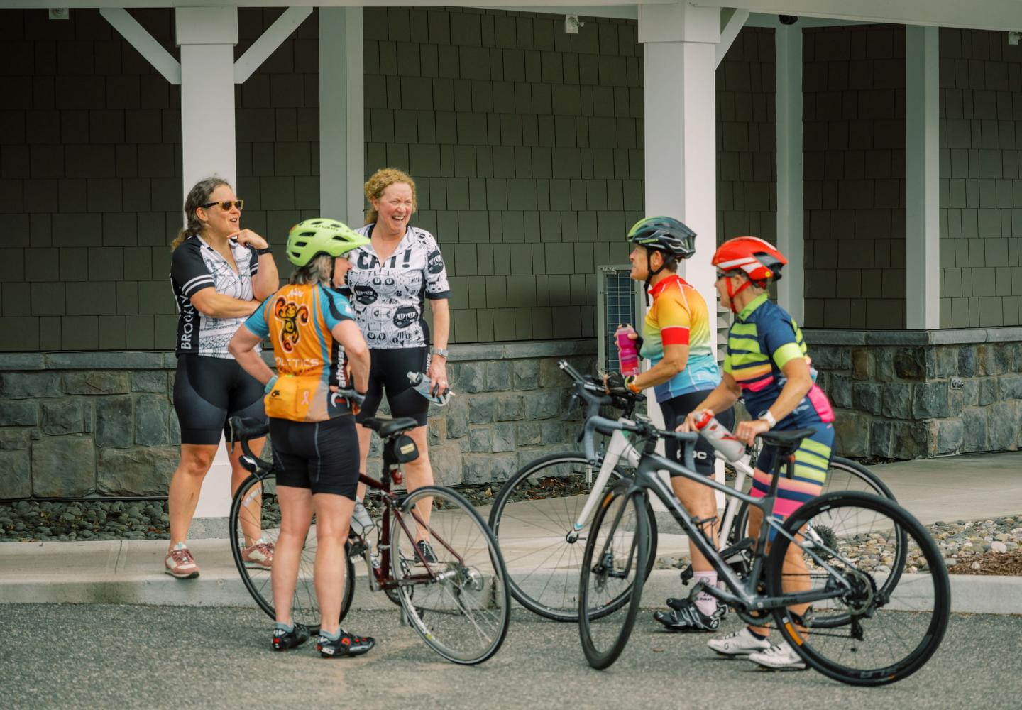 This crew may very well be debating riding the route again.