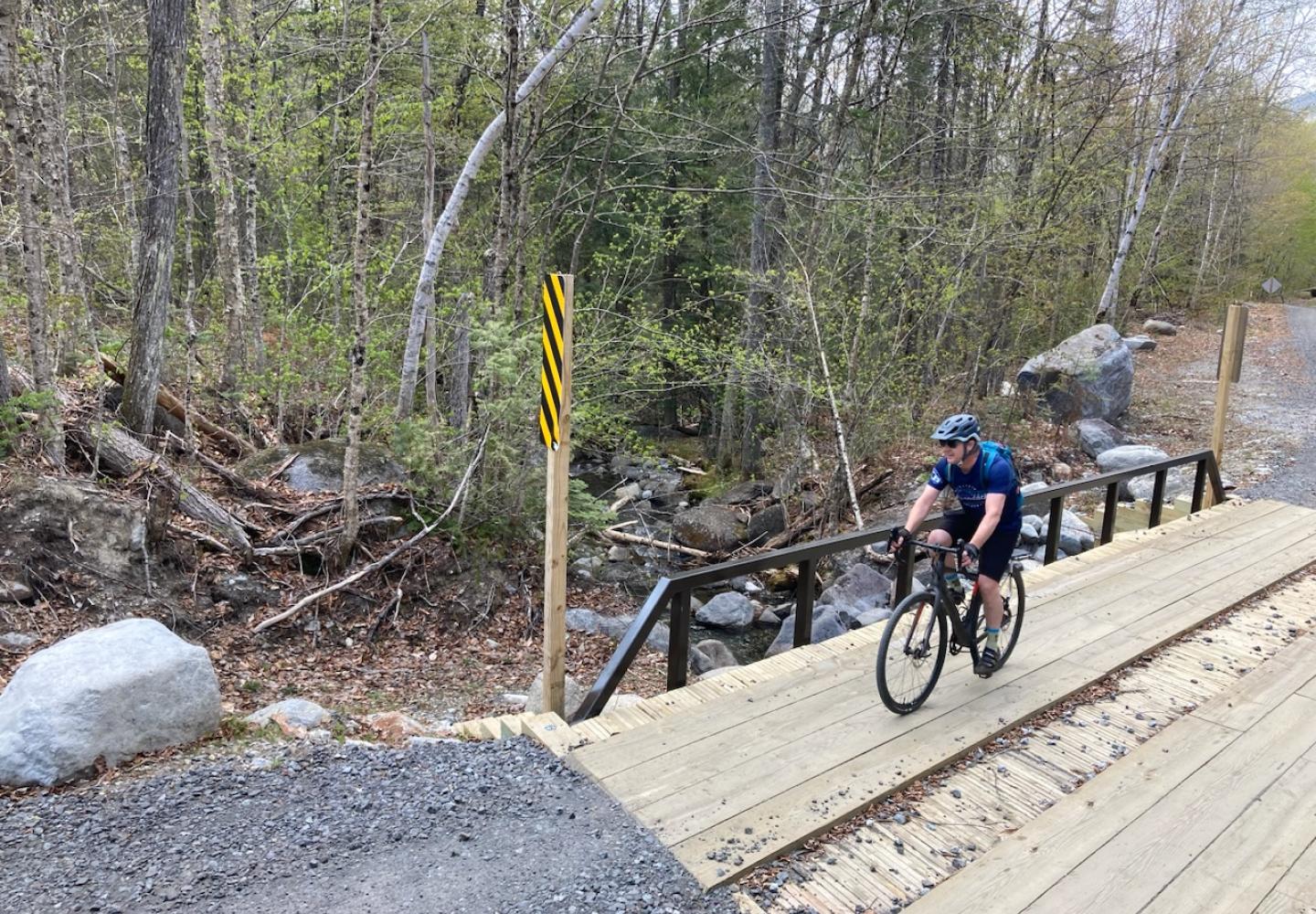 One of the many scenic and very fun bridge crossings en route to Boreas Ponds