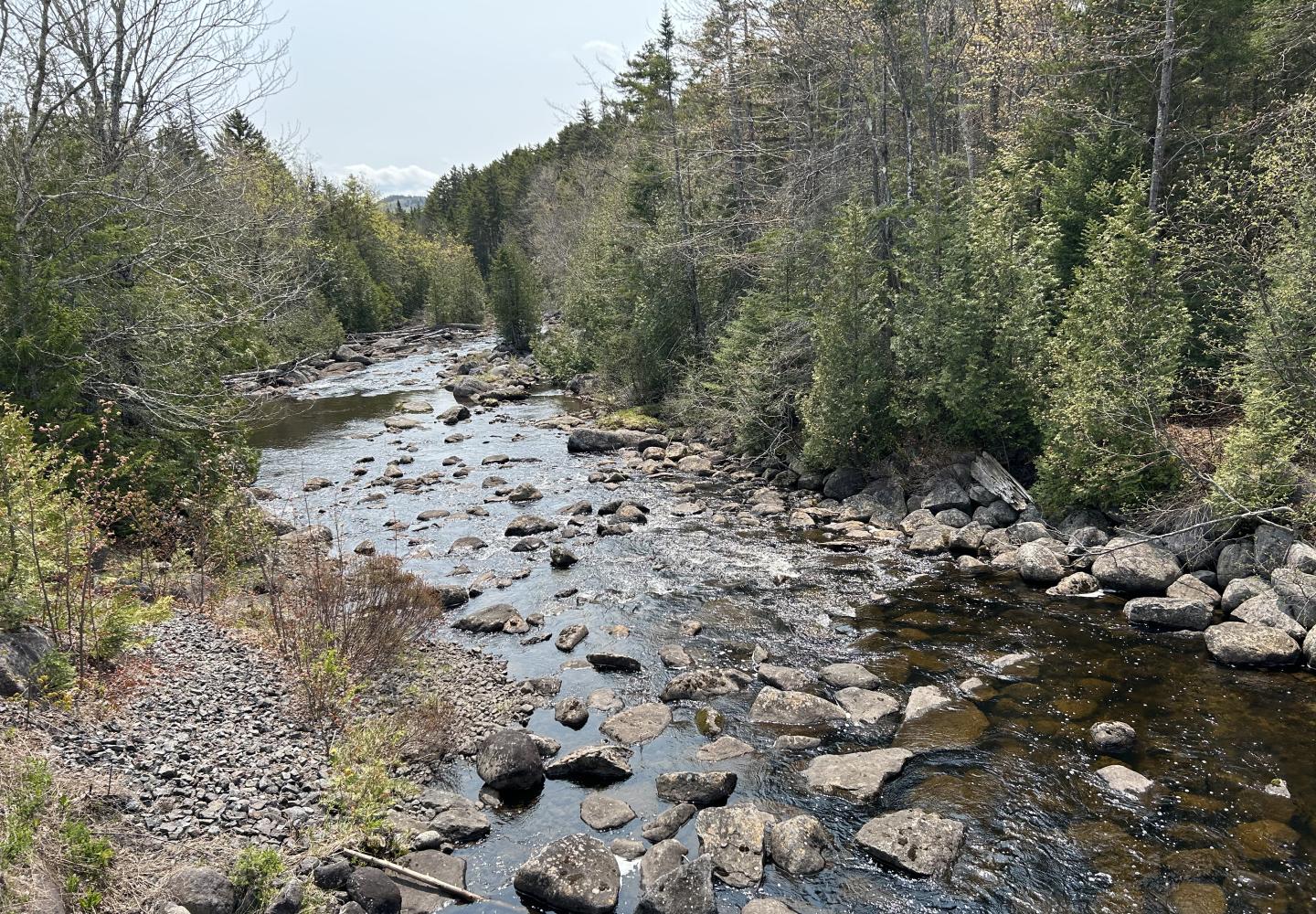 With single lane bridges comes fabulous river views. 