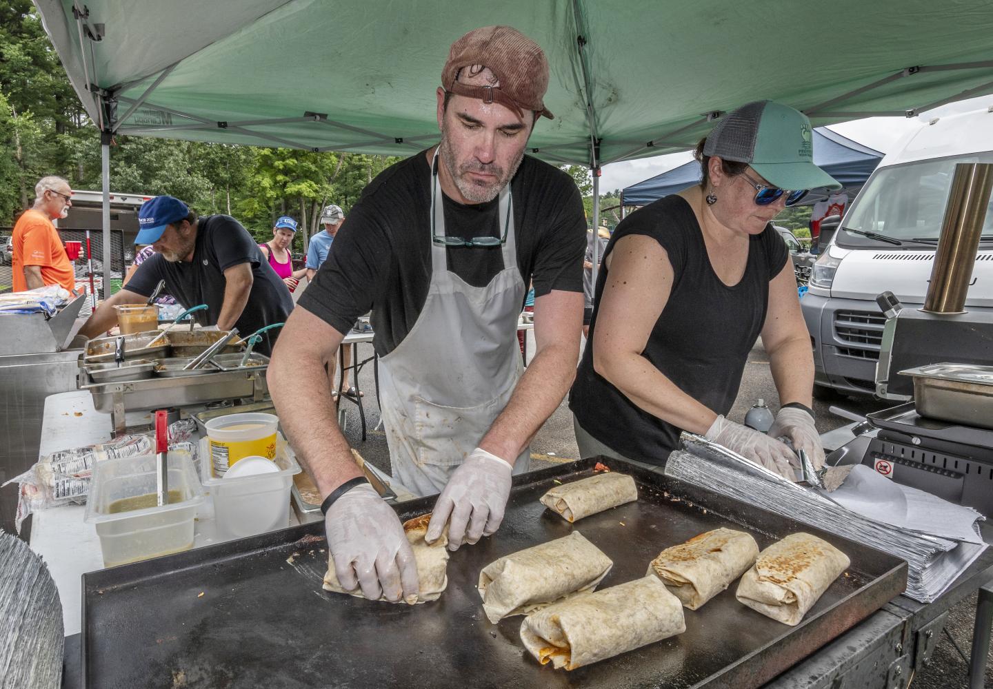 Fresh grilled Adirondack Street Eats burritos right on site? Yes please!