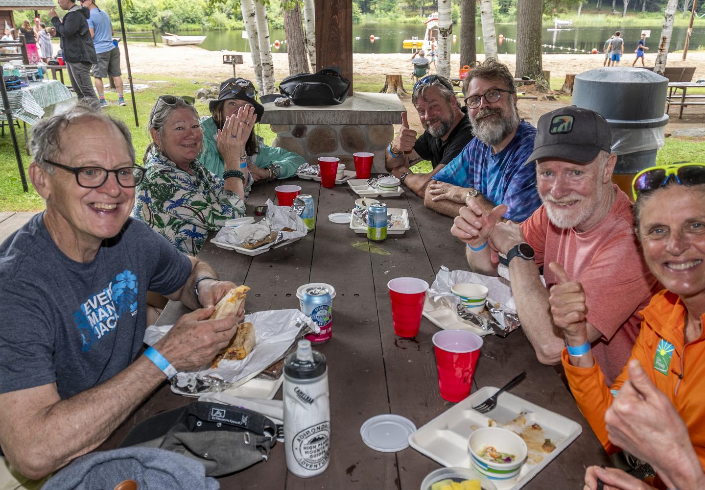 Smile survey says, burritos and beers are delicious. 