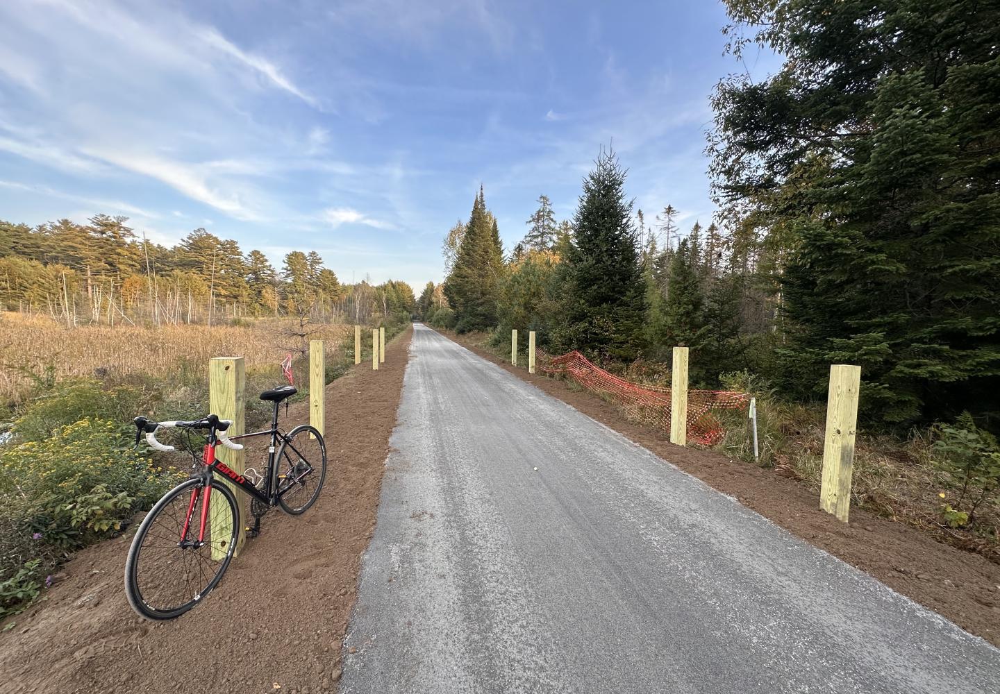 The photo of the month is back with this teaser of the Adirondack Rail Trail from Phil Brown. Phase 1 (Lake Placid to Saranac Lake) is almost done and yes, it's this good. Stay tuned for the official green light to ride. 