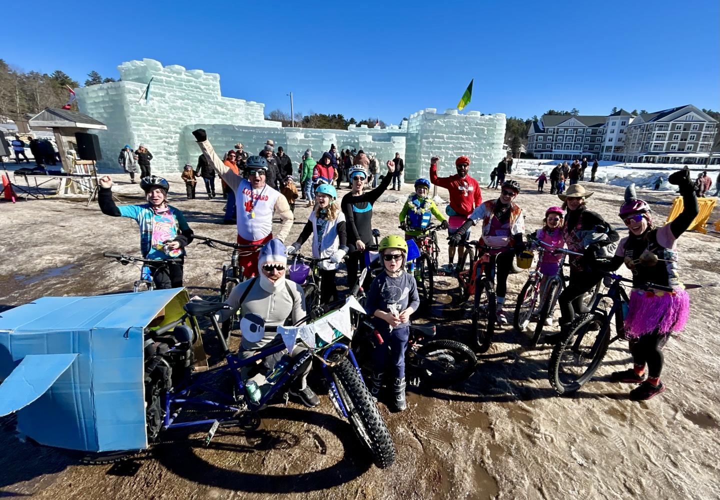 February 2024 - There's nothing quite like the Saranac Lake Winter Carnival Blue Buns Wheel-A-Palooza.