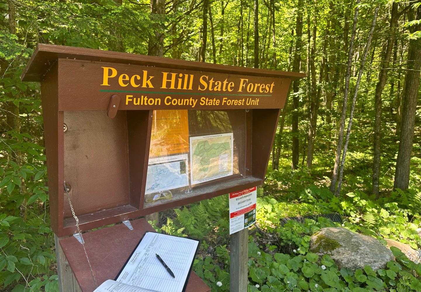 Peck Hill State Forest includes 17 miles of fabulous bicycling.