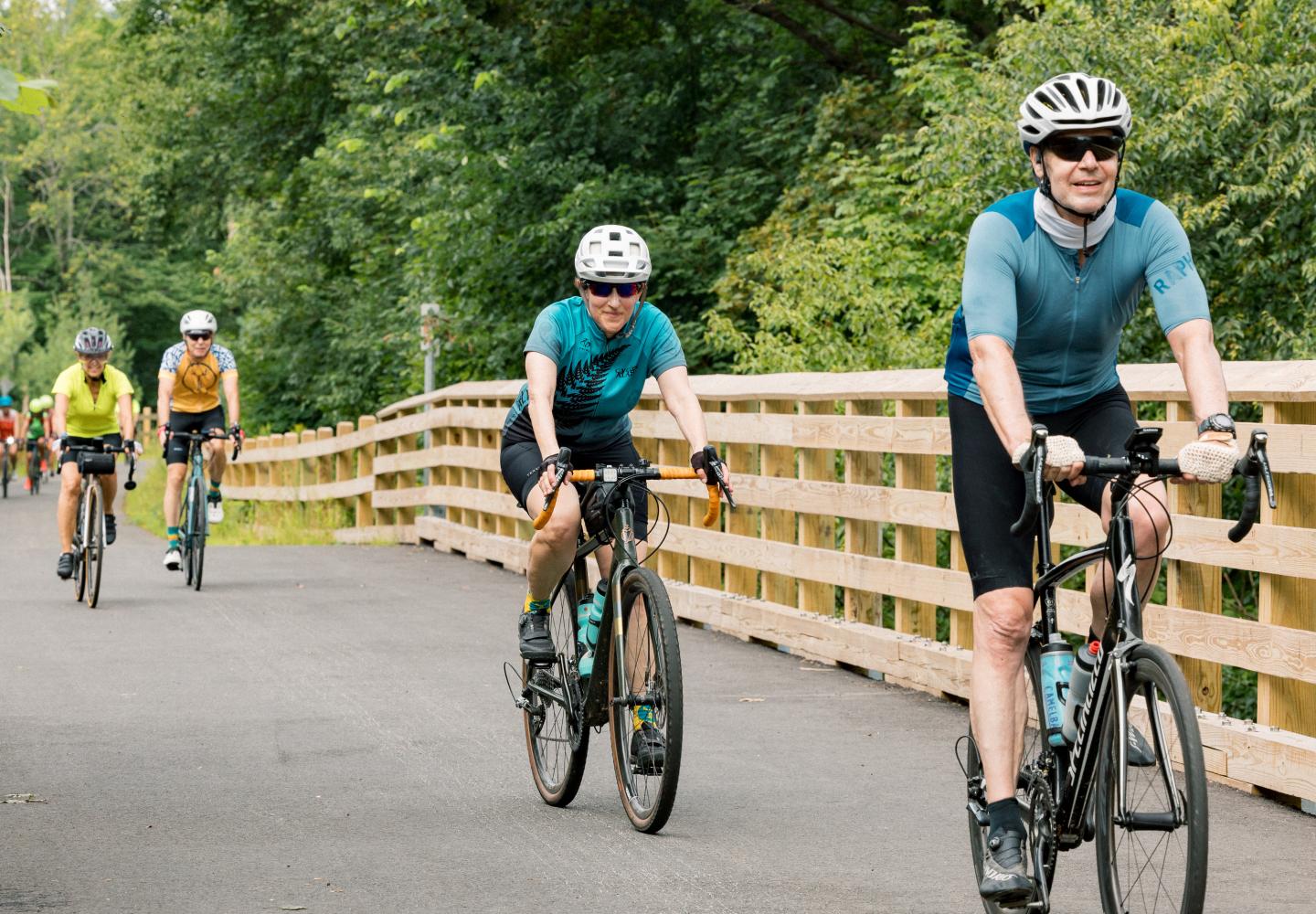 You bet we experienced the Adirondack Rail Trail through Saranac Lake