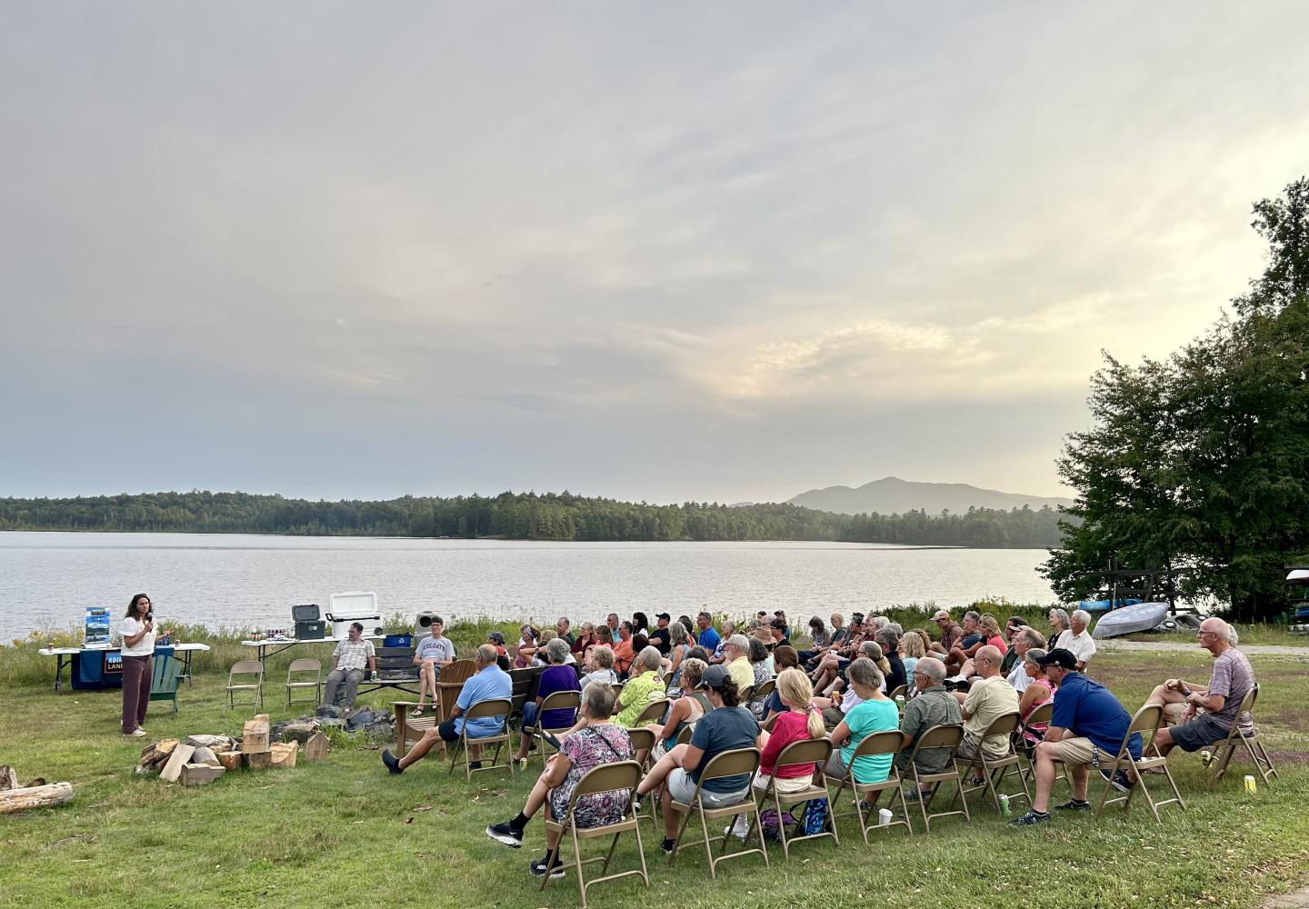 How's this for a conservation chat scene with Adirondack Land Trust.