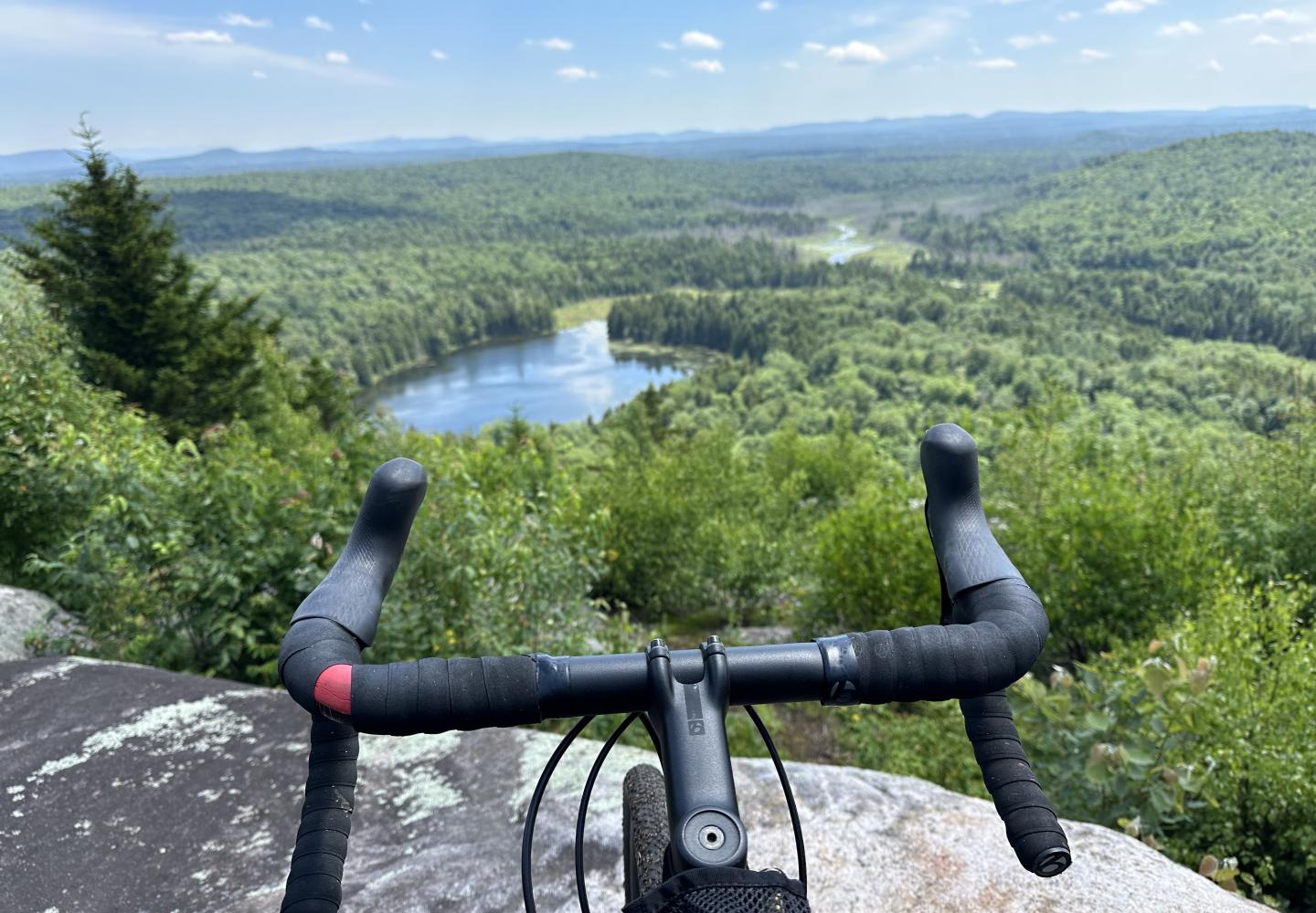 View from Little Blue Mountain on Long Pond easement tract.