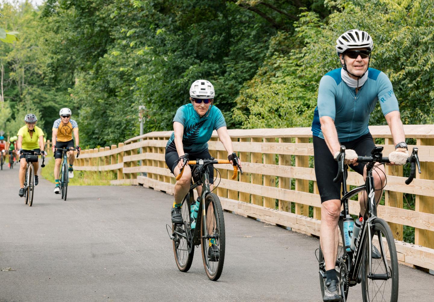 Bike Adirondacks offers easy and convenient shuttle service for the Adirondack Rail Trail.