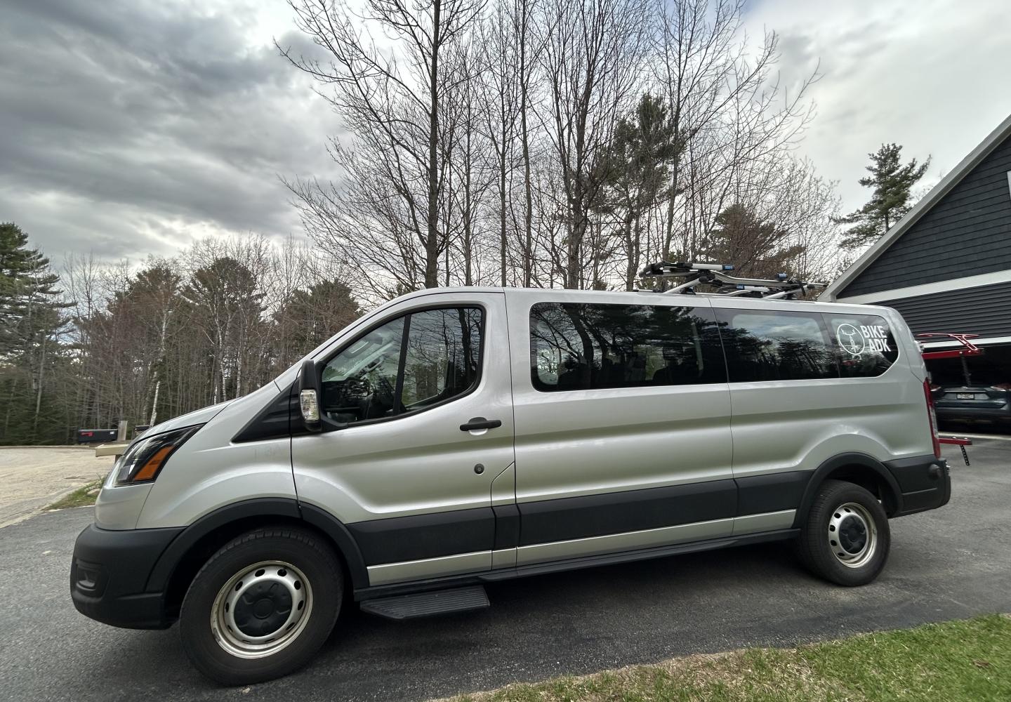 Bike Adirondacks offers van shuttle service on the Adirondack Rail Trail for groups of up to 10 people.