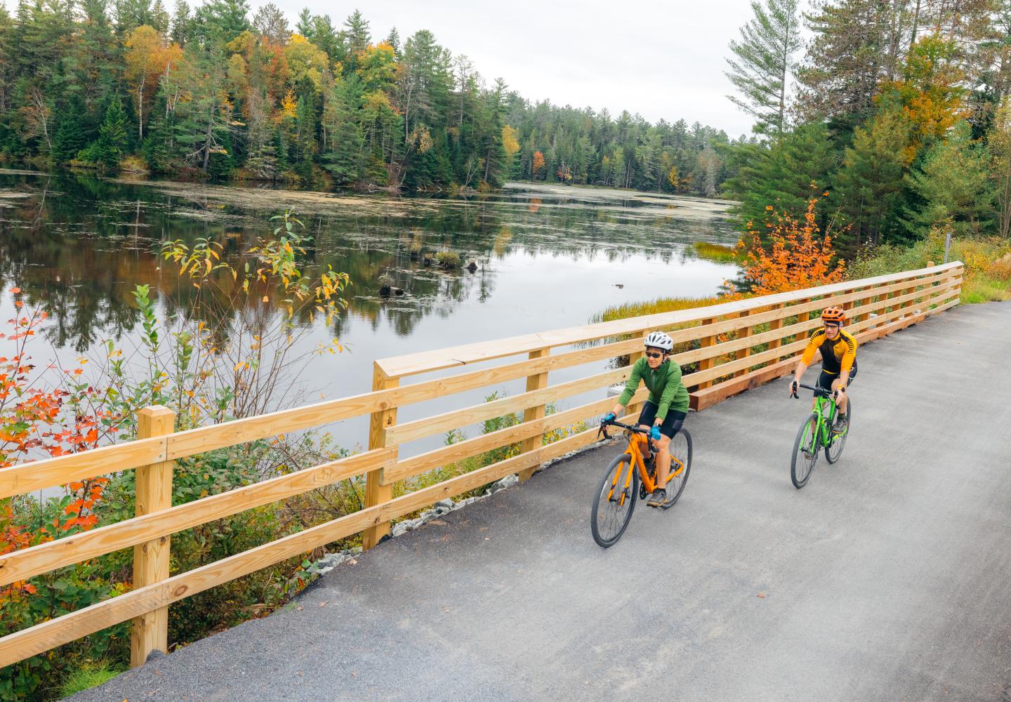 Bike Adirondacks hosts bi-monthly guided brewery tours on the Adirondack Rail Trail.