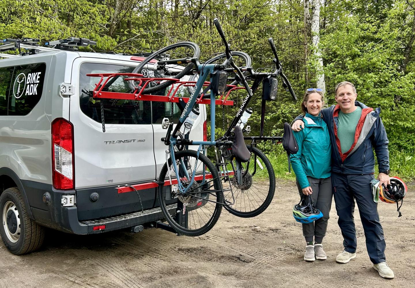 Bike Adirondacks offers shuttle service of the Adirondack Rail Trail.