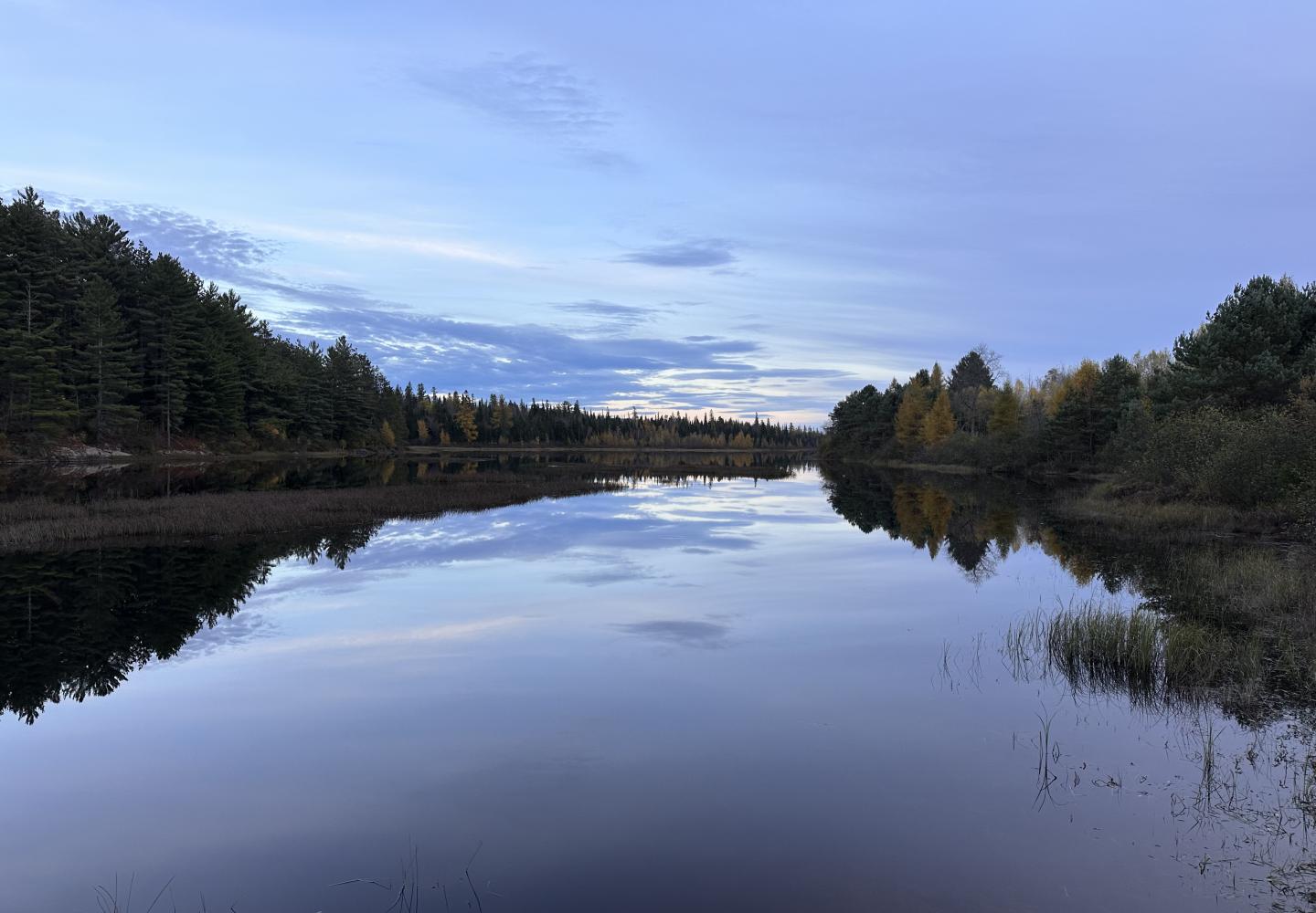 An evening view of the Santa Clara Flow